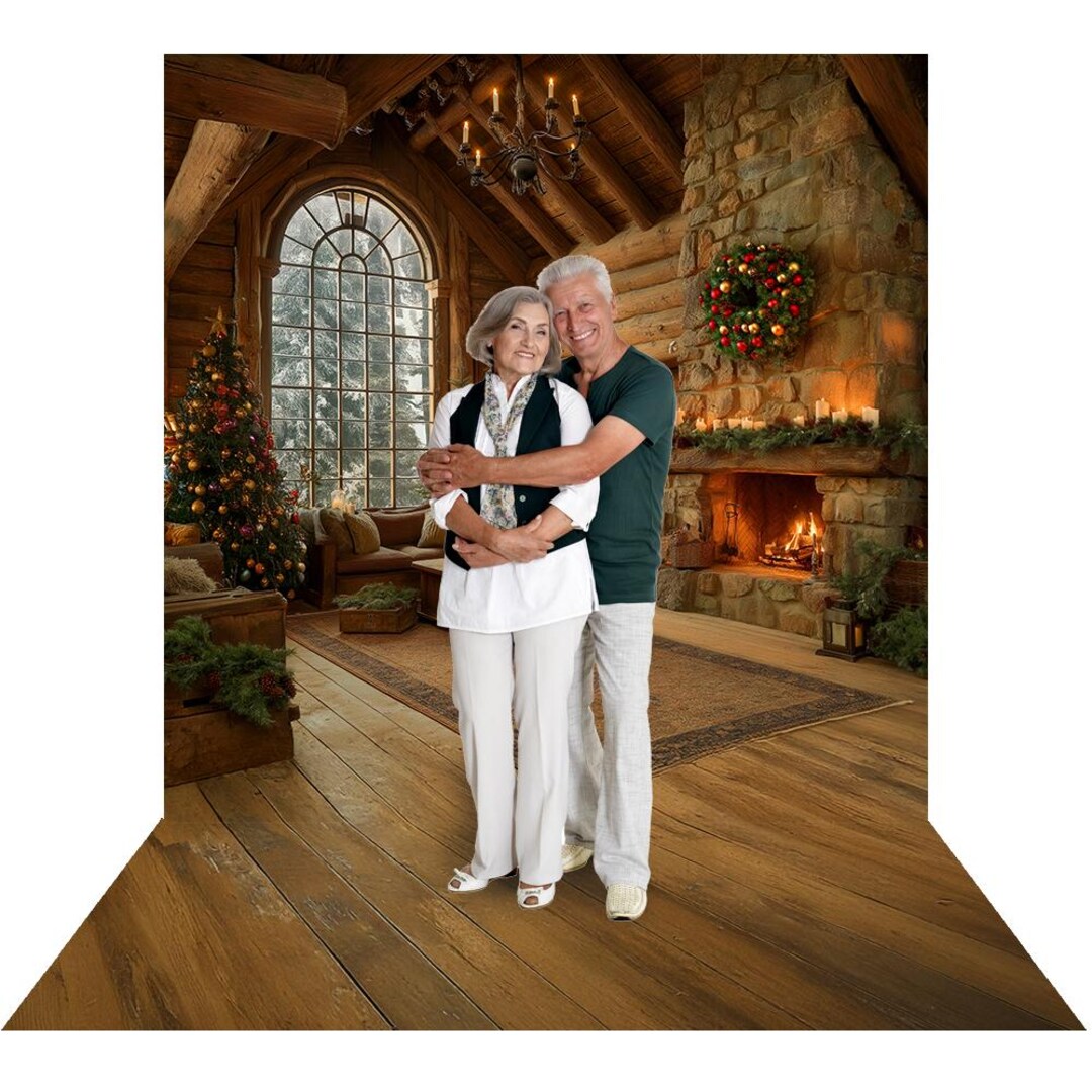 Weihnachtskabine Hintergrund, Feuer im Herd Interior Hintergrund