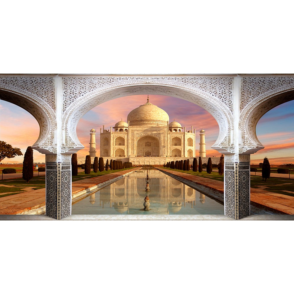 BELECO 8x6ft Fabric Taj Mahal Backdrop Indian Famous