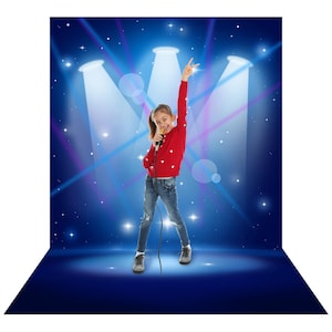 Bühnenkulisse für Kinder | Kinderparty, Schulabschlussfeier, Musical, Spiel, Kinderleistung, Kinderfotohintergrund, Bühnenbeleuchtung