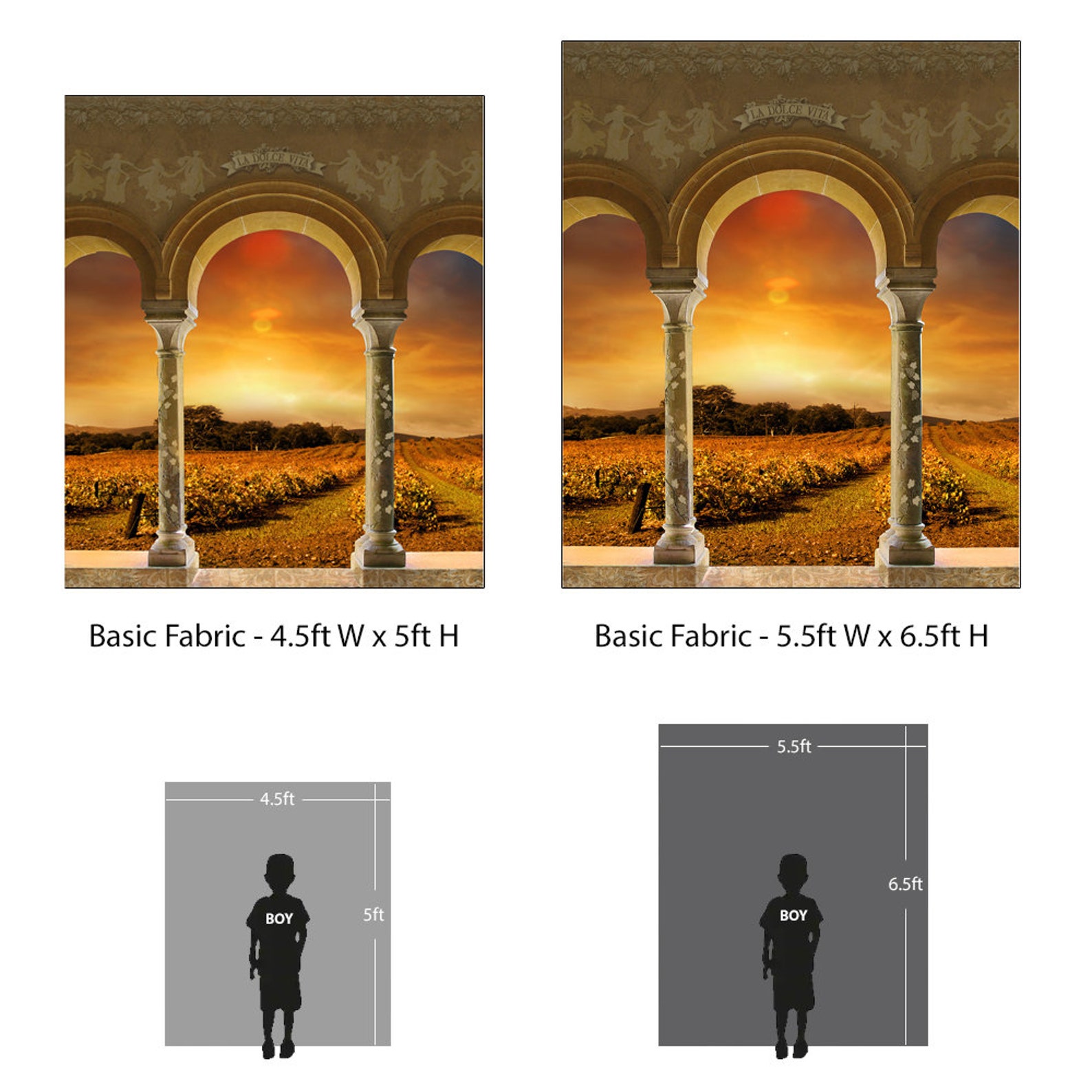 Tuscan Sunset Backdrop Vineyard Arched Portico Prom Dance - Etsy