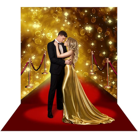 sachin and babi light blue dress Red Carpet Backdrop, Party Decorations, Prom Fabric Banner, Hollywood  Celebration Decor