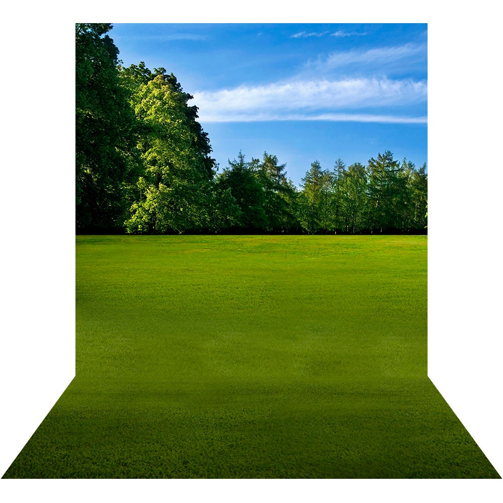 Sports Park Photography Backdrop, Grass Field, Outdoor Portrait - Etsy