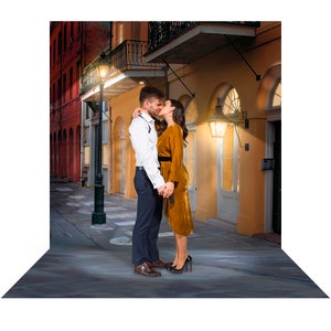 French Quarter, New Orleans Backdrop, Bourbon Street, Homecoming, Wedding Decor, Mardi Gras, Formal, Dance, Party, Event, Photo Backdrop