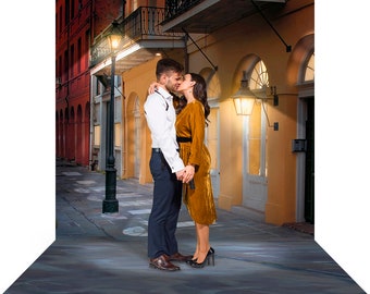 French Quarter, New Orleans Backdrop, Bourbon Street, Homecoming, Wedding Decor, Mardi Gras, Formal, Dance, Party, Event, Photo Backdrop