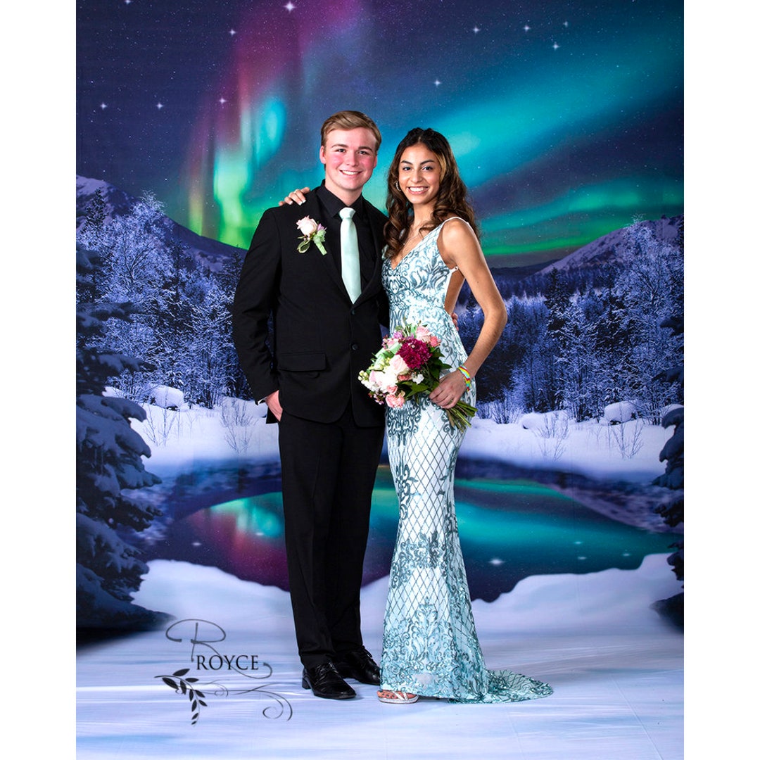 Northern Lights Cursive Just Married Bridal Sash 