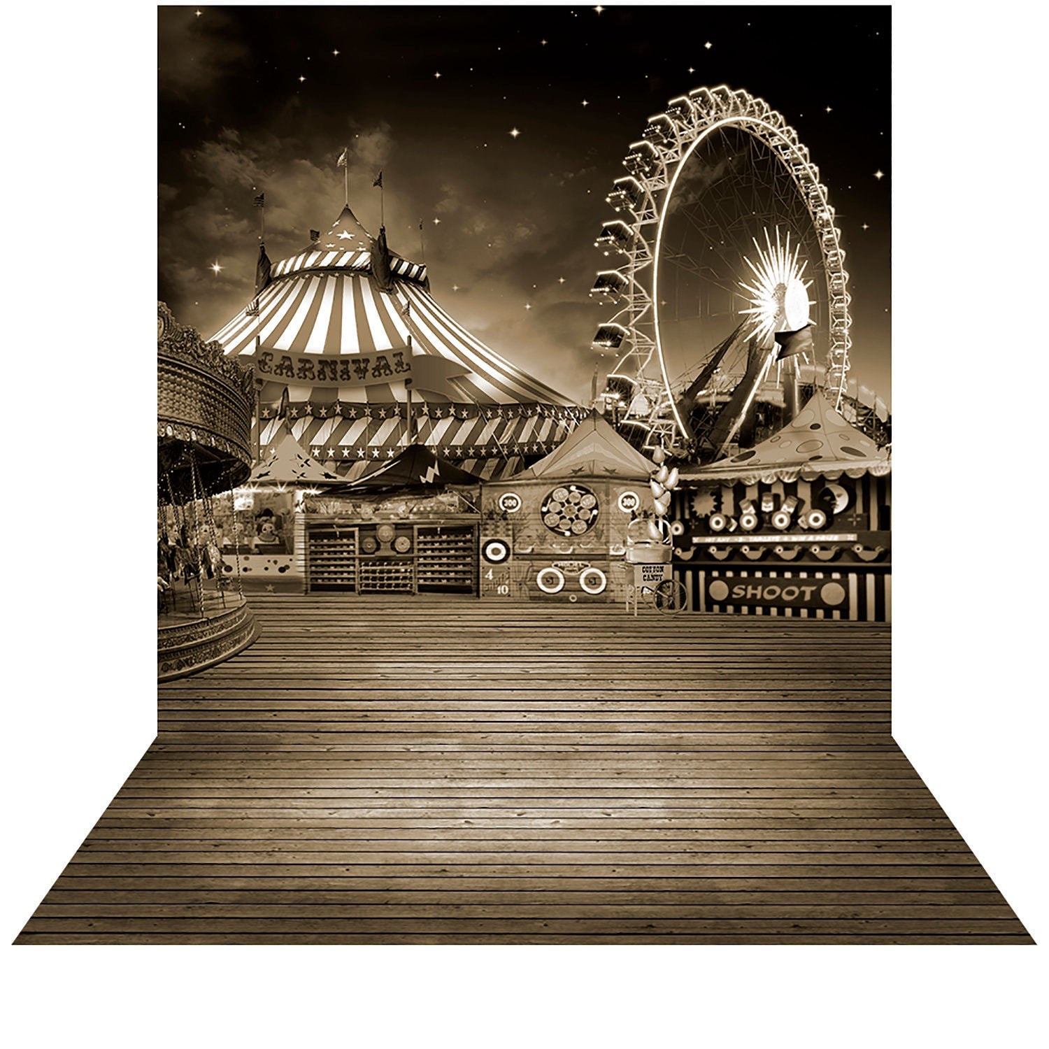Simple Rides With Colour Backdrop Vintage Carnival Photo Backdrop, Amusement Park, Ferris Wheel - Etsy