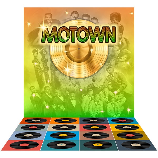 Motown Celebration Event Backdrop Banner, Disco Birthday Banner and TV Backdrop by AlbaBackgrounds