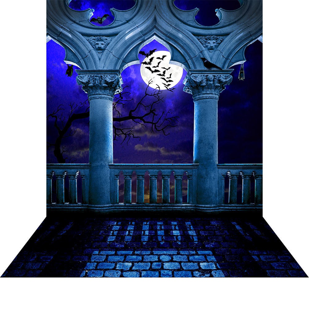 Halloween Party Backdrop, Scary Horrific Fabric Photography Background ...