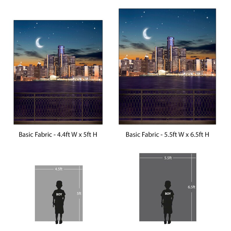 Detroit Backdrop, Cityscape Event Photo Fabric Banner - Etsy