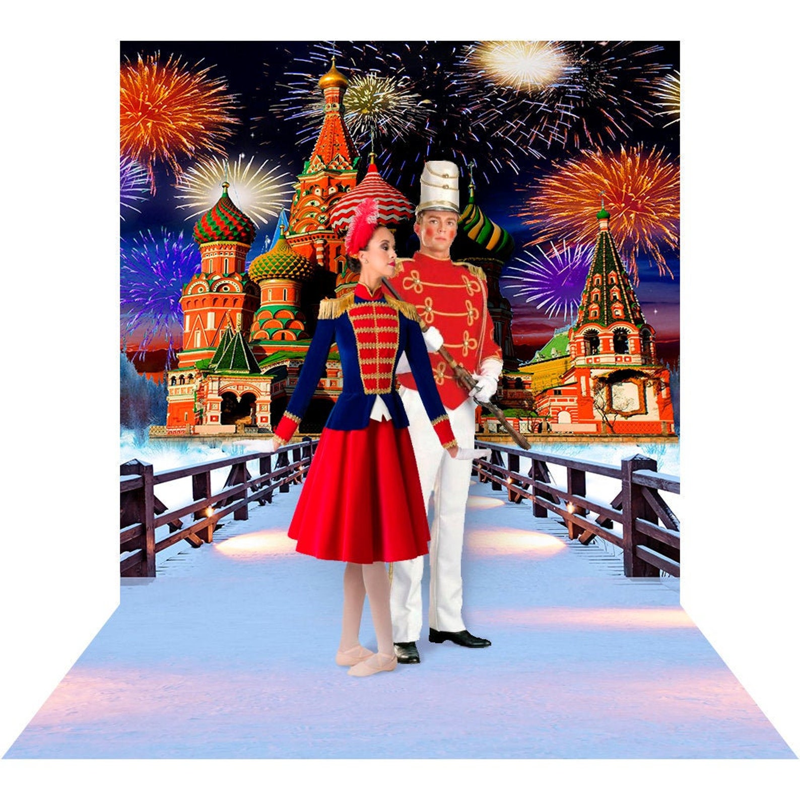 Nutcracker Castle Backdrop Ballet and Music Nutcracker Etsy