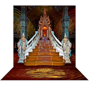 Dragon Dance, Thailand, Spring Festival, Backdrop, Dragon Backdrop, Happiness, Good Fortune, White Elephant, Photo Backdrop