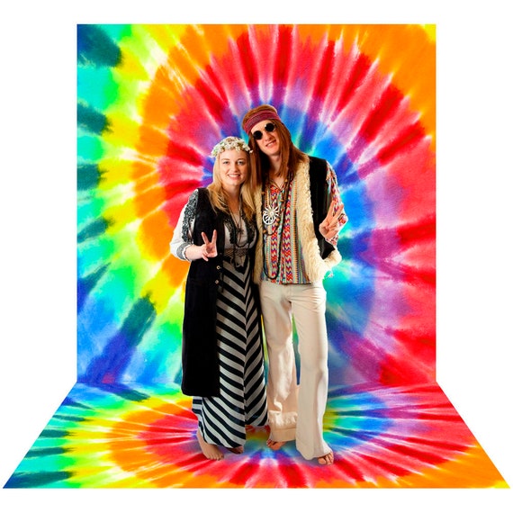 Tie Dye Theme Party Supplies 60's Theme Happy Birthday Hippie