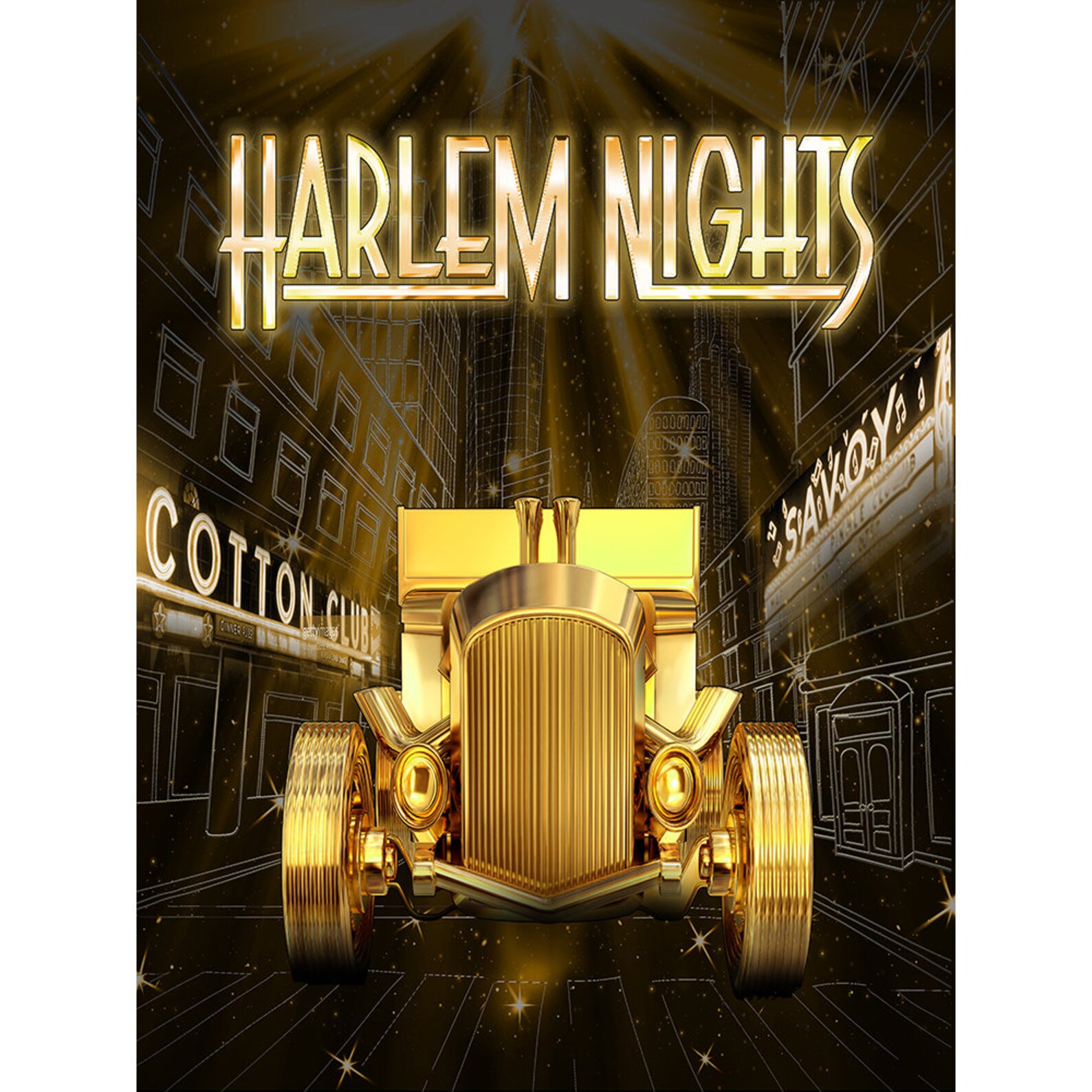Harlem Nights Theme Photo Backdrop Prop,