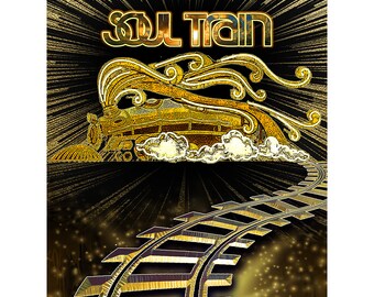 Soul Train Party Backdrop, 70s Disco Birthday Banner - Etsy