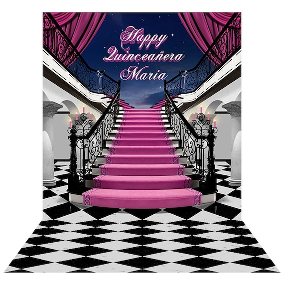 Fondo de la foto de quinceañera Fondo de cumpleaños de Quince - Etsy España