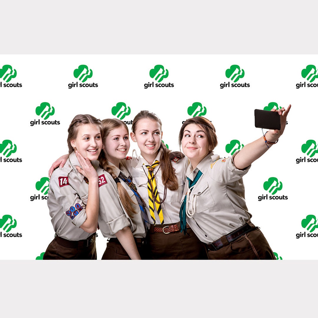 Girl Scouts Step and Repeat Backdrop, Photo Booth, Award Party Photo ...