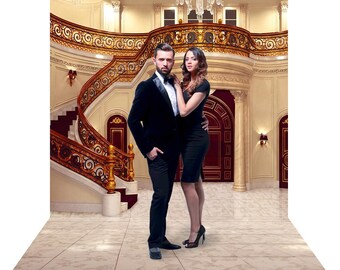Royal Foyer Formal Fabric Backdrop
