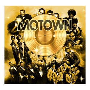 Motown Gold Event Backdrop Banner, Disco Birthday Banner and TV ...