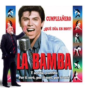 Fondo para cumpleañero, Personalizar nombres,añadir fotos,  Happy Birthday, La Bamba, AlbaBackgrounds