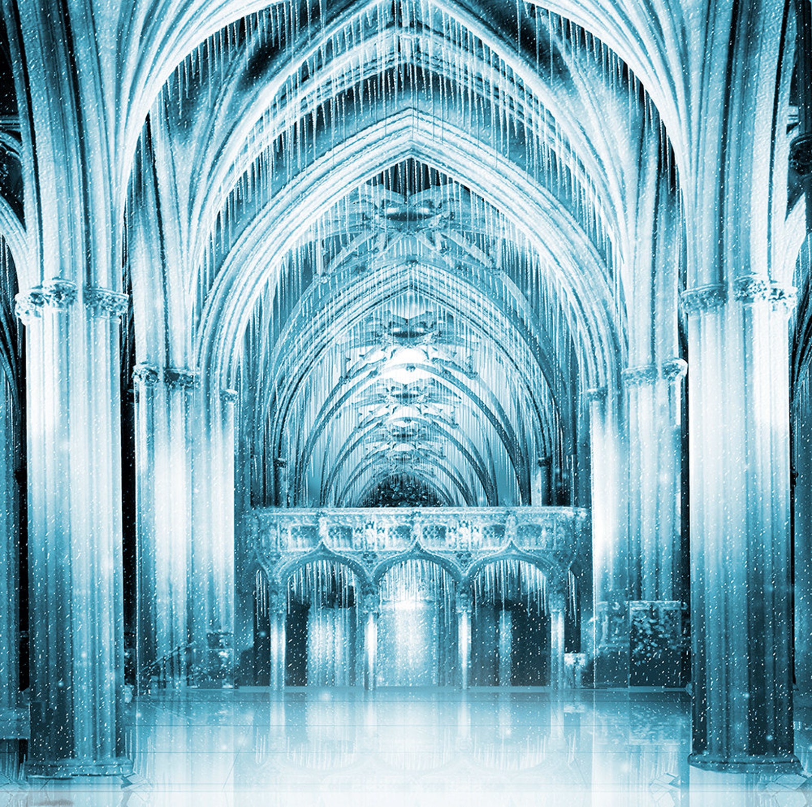 Ice Castle Backdrop Frozen Ice Palace Harry Potter Backdrop | Etsy