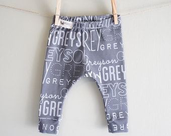 Personalized Leggings - Unisex Baby/Toddler/Kids Custom name leggings/harem pants, PERSONALIZED, made to order