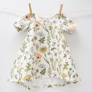 Dress- Baby/Toddler/Kids - CHICKADEE Swing Dress, Wildflowers