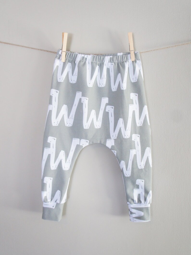 Personalized Leggings Unisex Baby/Toddler/Kids Custom name leggings/harem pants, PERSONALIZED, made to order image 5