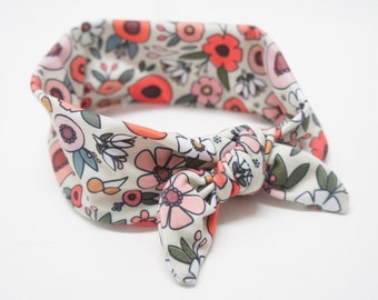 Headband - Baby/Toddler/Kids/Adult Top Knot Headband SUMMER Print,  flowers, floral print