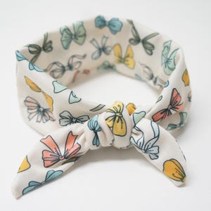 Headband - Baby/Toddler/Kids/Adult Top Knot Headband bows Print, pastel bows