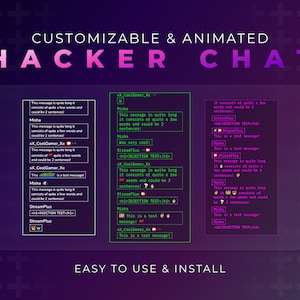 Animated Retro Hacker Chat | Old School Retro Chat Design | Easy to Use ...