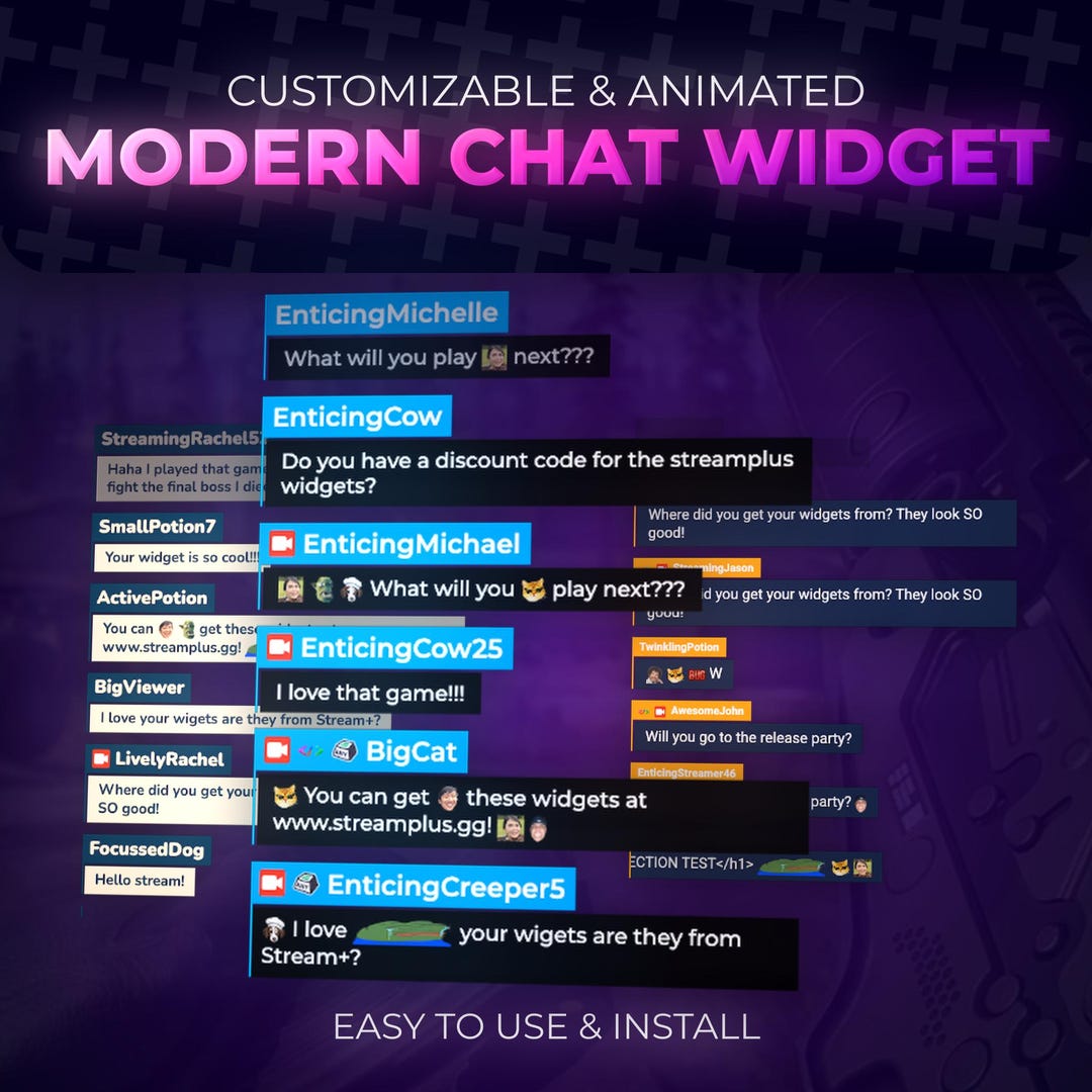 Modern Twitch Chat | Perfect for Gaming | Very Customizable | Smooth ...