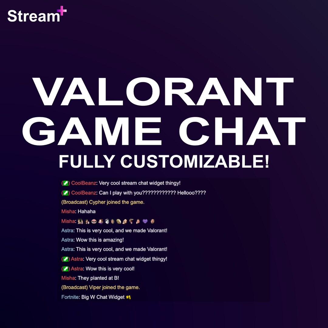 Valorant Twitch Chat Perfect for Valorant Livestreams - Etsy