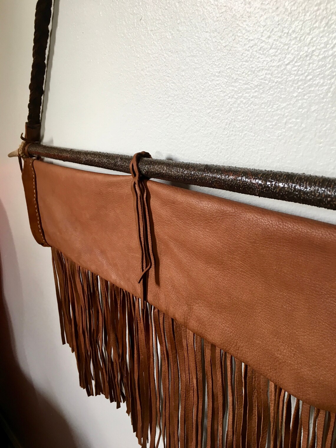 Handmade Buckskin Quiver With Fringe and Braided Strap  Traditional ...