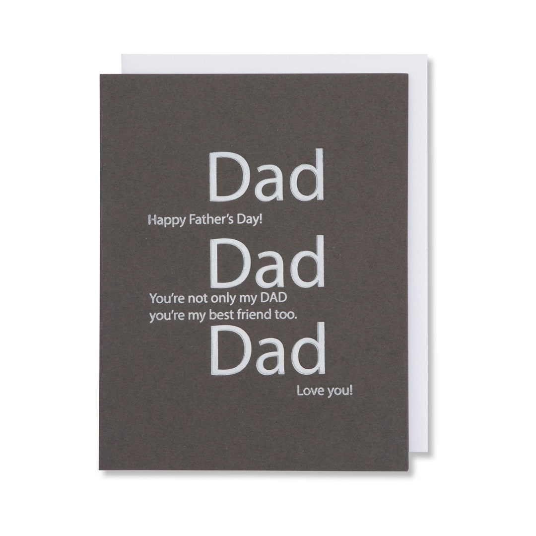 Father's Day Card for an Awesome Dad, Best Friend Dad Card, Love You