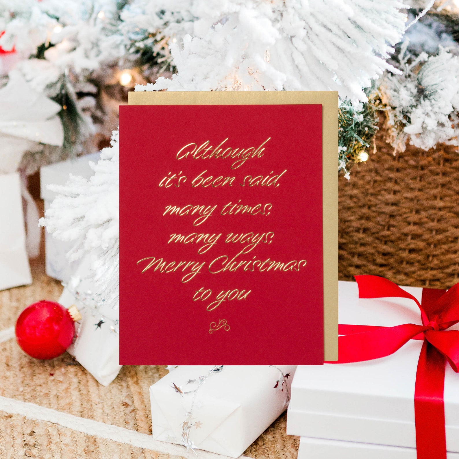 Traditional Christmas Card For Family & Friends Single Card Etsy