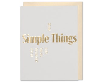 Celebrating Life's Simple Joys Card, Simple Things Card For Well Wishes, Thinking Of You Women Friendship Card