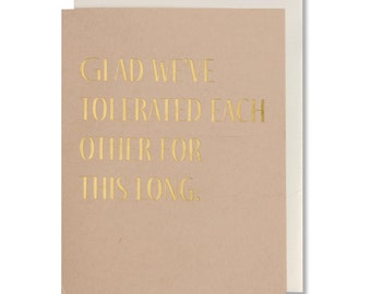 Cute Funny Anniversary Card, Love Valentine's Card, Witty For Husband Boyfriend or Wife, Humor and Romantic Card, Unique Gift For Him