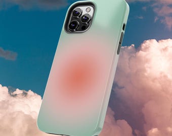 Custodia per iPhone Aura verde rosa melone