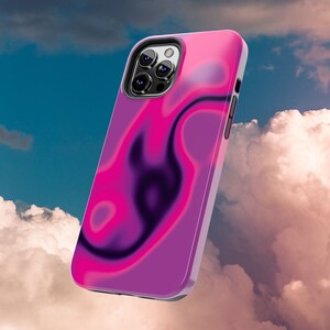 Purple Pink Abstract Aura iPhone Case - Tough Phone Case