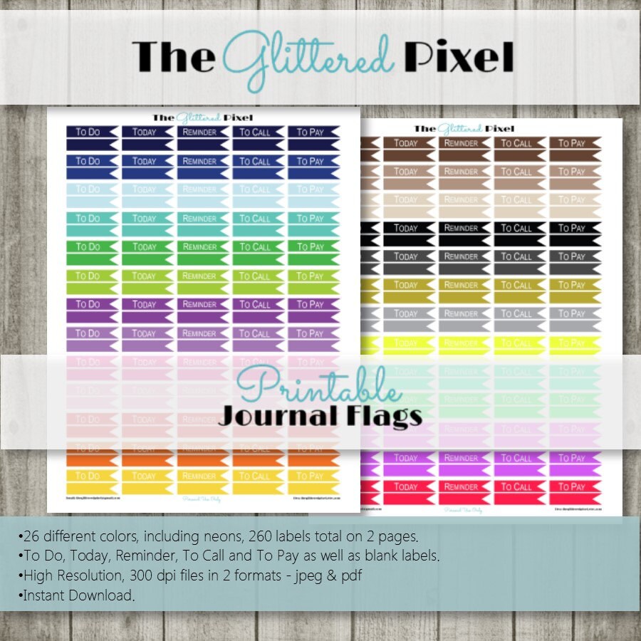 Printable Planner Stickers - Erin Condren Planner Stickers - Journal ...