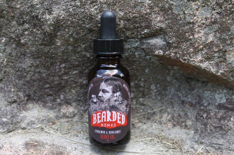 Bearded Nomad's Cinnamon and Bergamot beard and moustache oil image 3