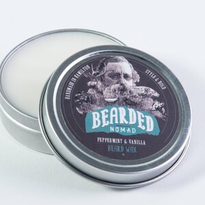 Peppermint and Vanilla Beard Wax image 2