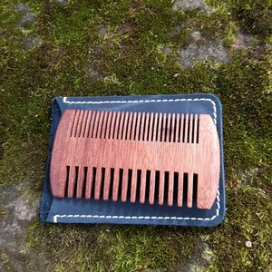 Double Sided Beard Comb w/ Sheath image 7