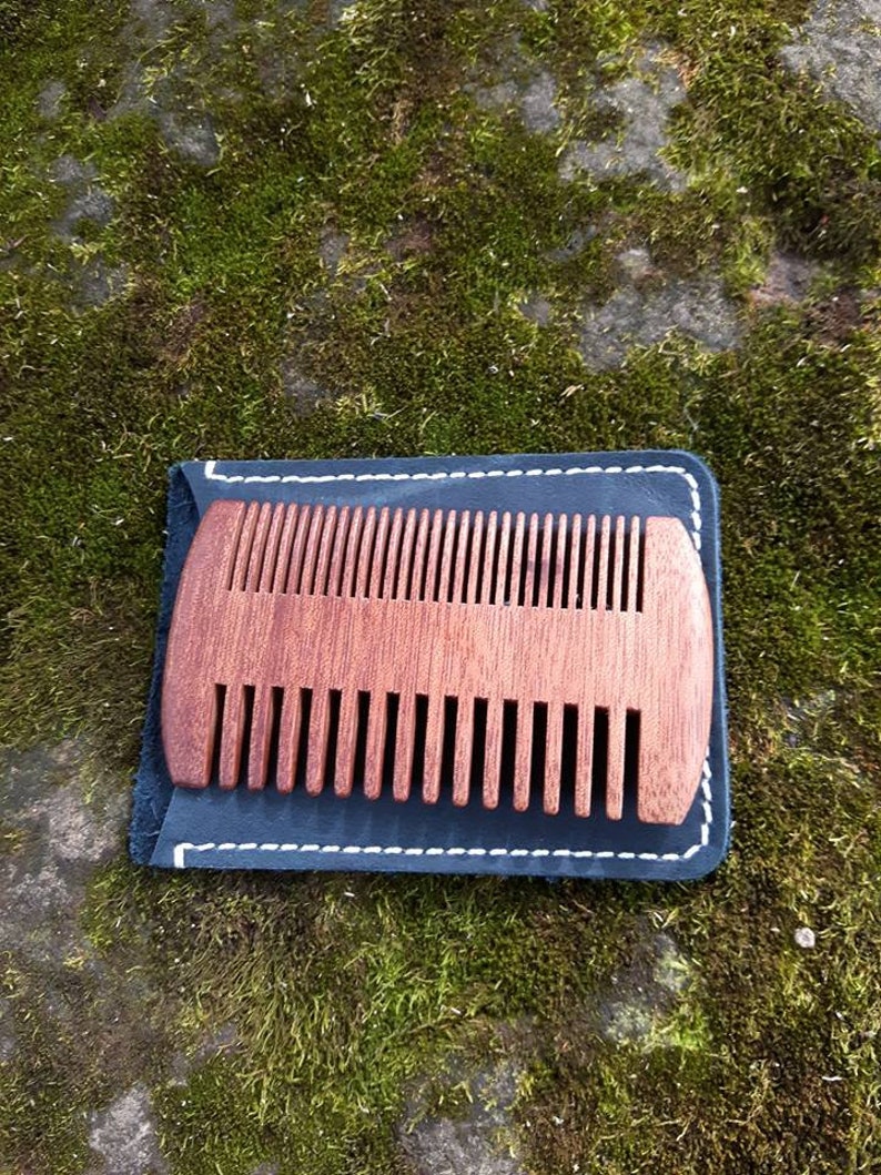 Double Sided Beard Comb w/ Sheath image 7
