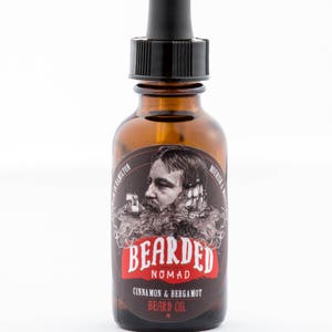 Bearded Nomad's Cinnamon and Bergamot beard and moustache oil image 2