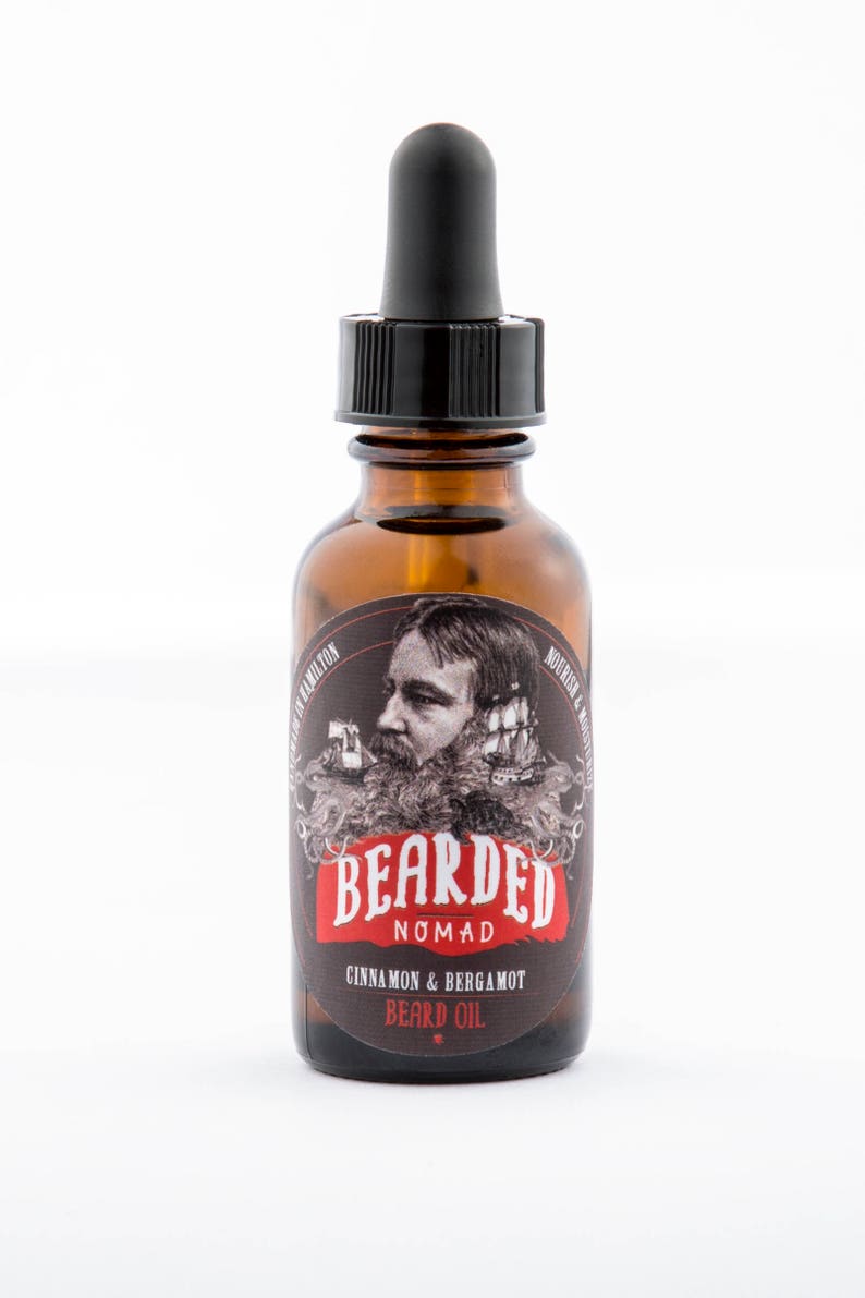 Bearded Nomad's Cinnamon and Bergamot beard and moustache oil image 2