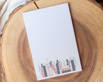 Magical Hygge Books Notepad | 4"x6" | Summer Books | Bullet Journal Pages | Bookish Gift | Book Lover Notepad | Reader Stationery