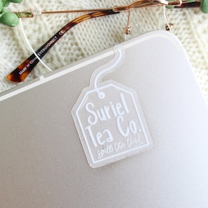 ACOTAR Suriel Tea Co Tea Bag Waterproof Kindle Sticker | A Court of Thorns and Roses Merch
