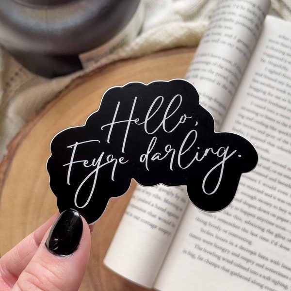 ACOTAR Hello Feyre Darling Waterproof Kindle Sticker | A Court of Thorns and Roses Bookish Merch