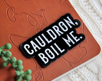 Cauldron Boil Me Magnet | ACOTAR Magnet | Bookish Locker Decorations | Mini Fridge Magnet | Book Magnet | Book Lover Gift | 3&quot;x1.52&quot; | Matte